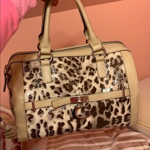 Guess leopard purse